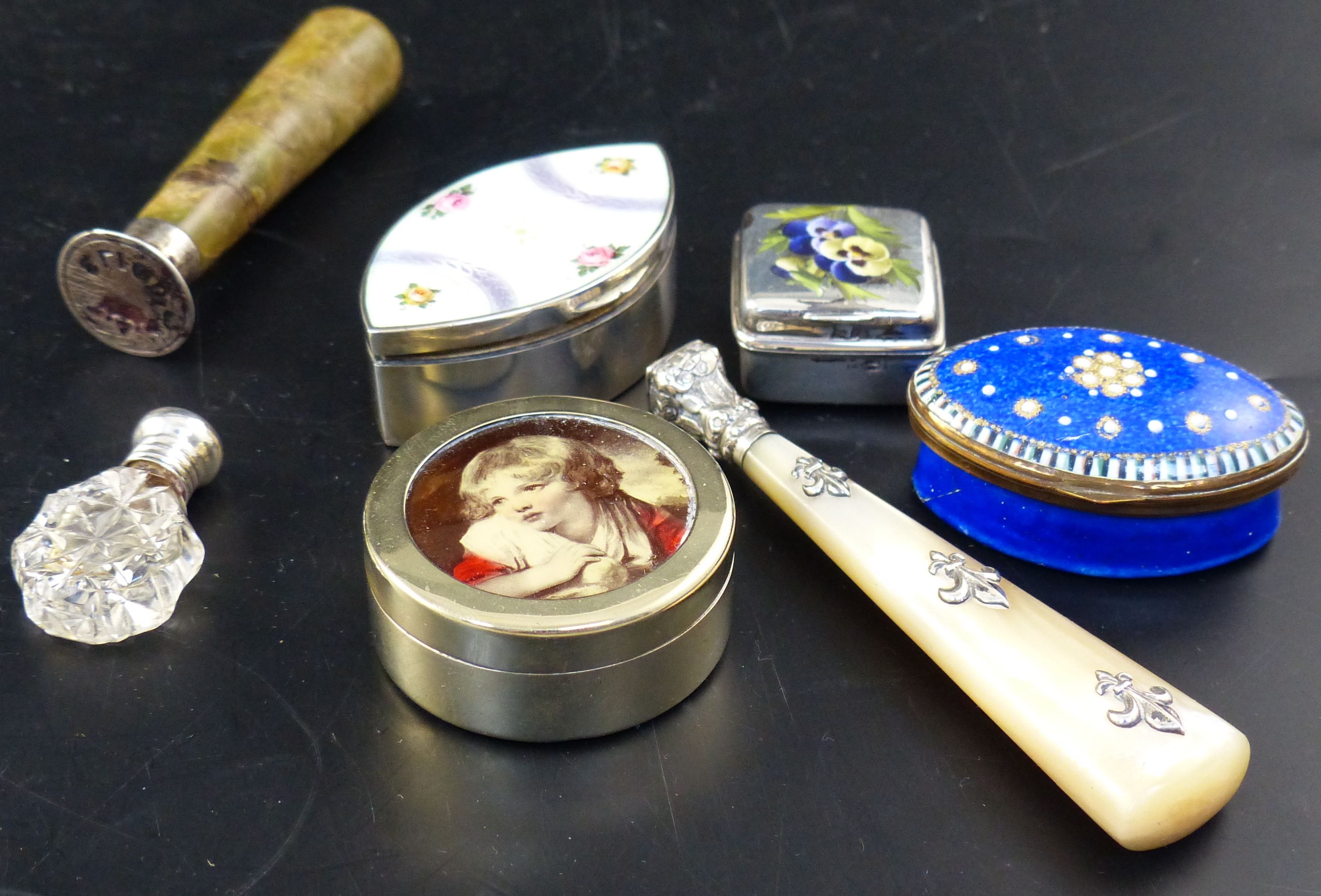 A group of twenty two silver and plated miniatures,